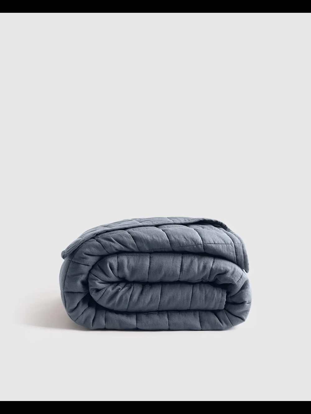 Quince cozy Quilted Weighted Comforter - Slate Blue